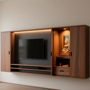 tv with pooja